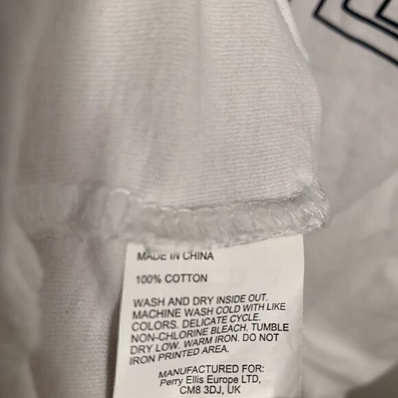 Original Penguin EUC “wake cup” white cotton T shirt Size Medium - Picture 4 of 4